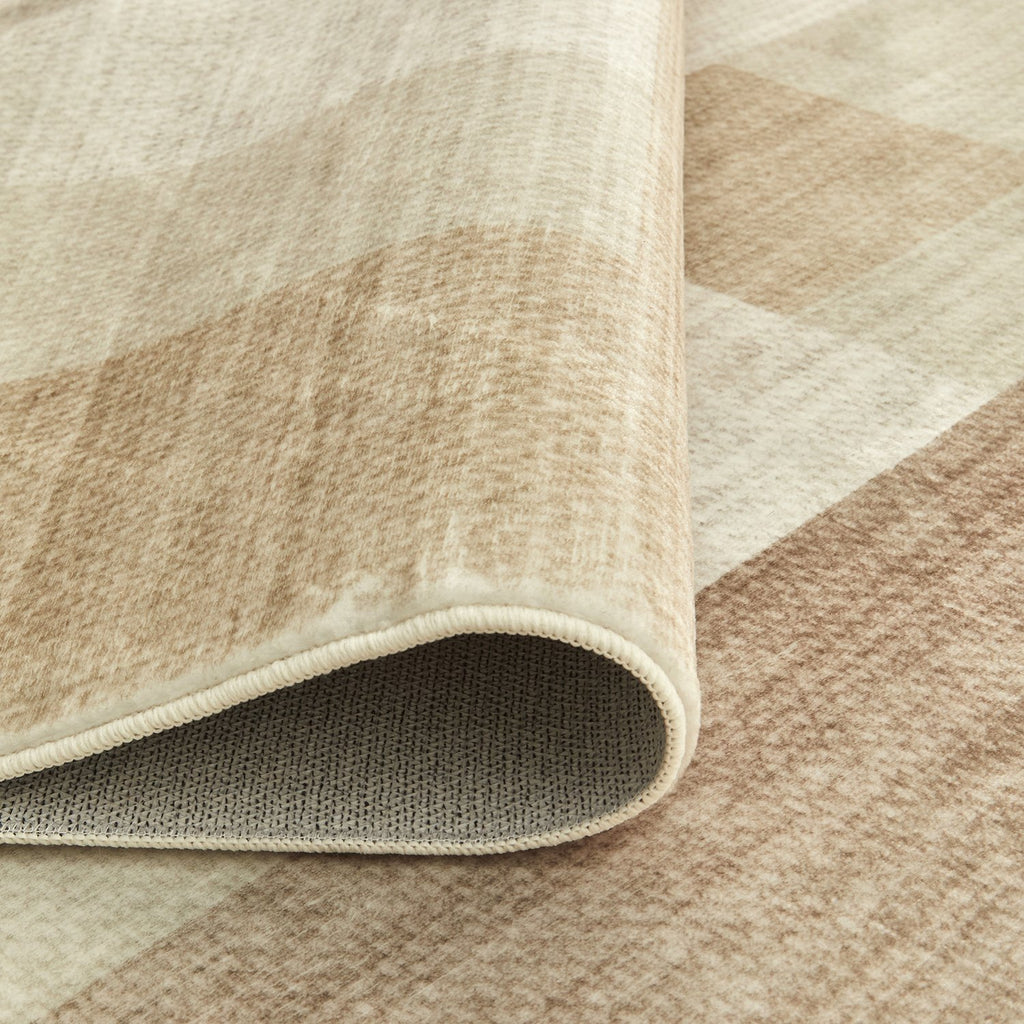 Revive Jaye Beige machine washable rug – view 7