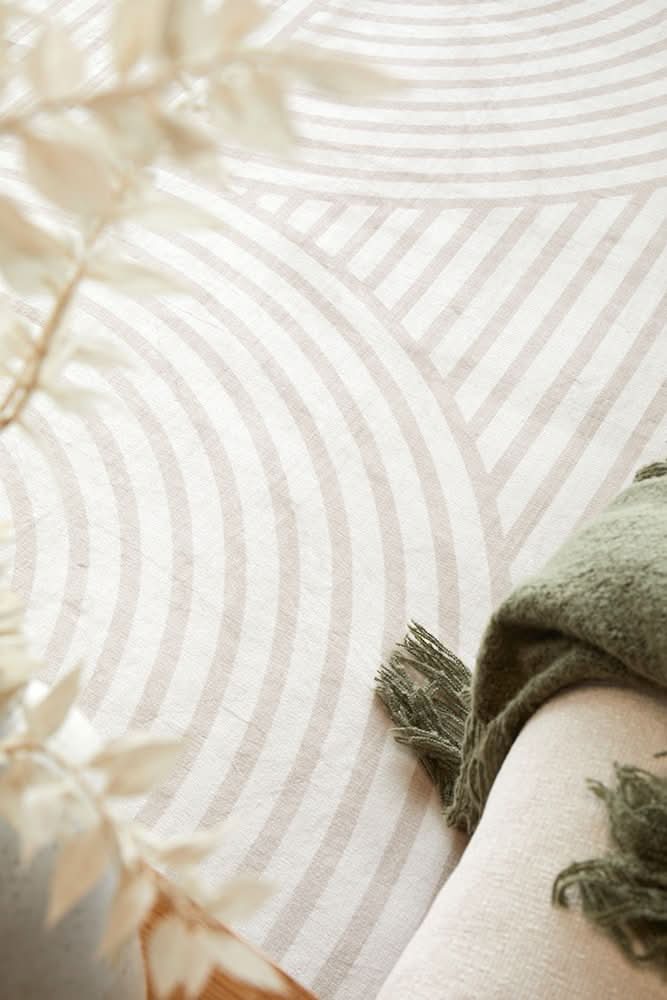 Revive Jett Natural machine washable rug – view 3