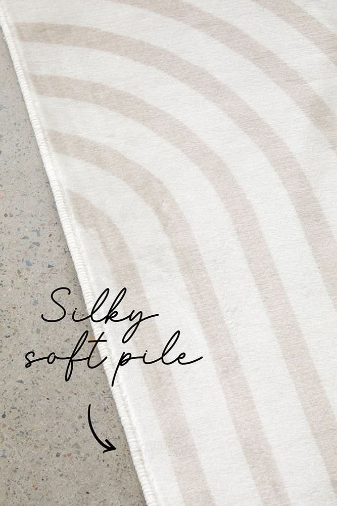 Revive Jett Natural machine washable rug – view 4