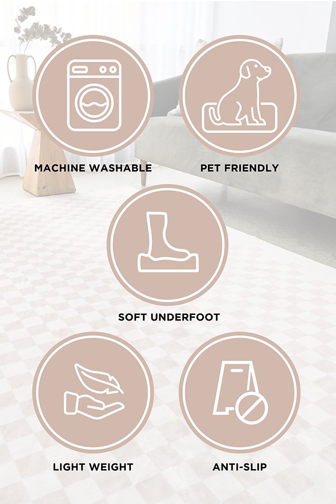 Revive Kyle Blue machine washable rug – view 9