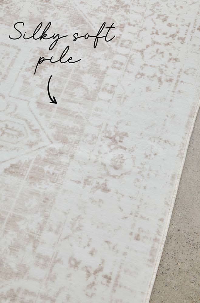 Revive Loni Natural machine washable rug – view 4