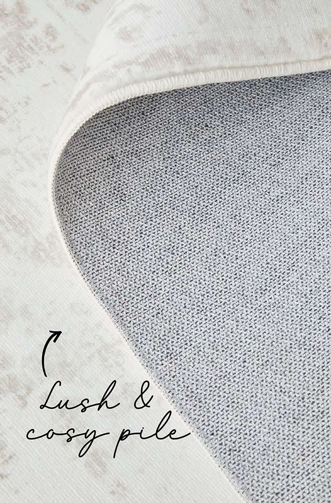 Revive Loni Natural machine washable rug – view 6