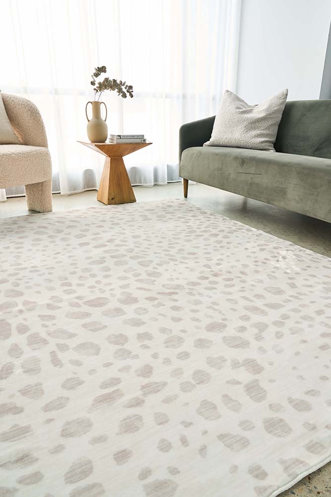 Revive Mila Natural machine washable rug – view 2