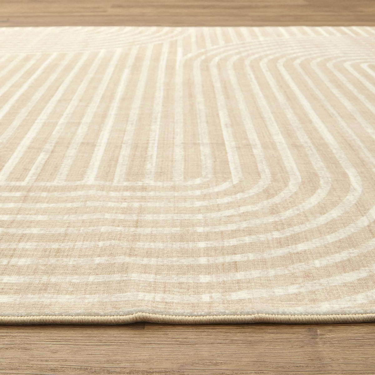 Revive Myla Natural machine washable rug – view 3