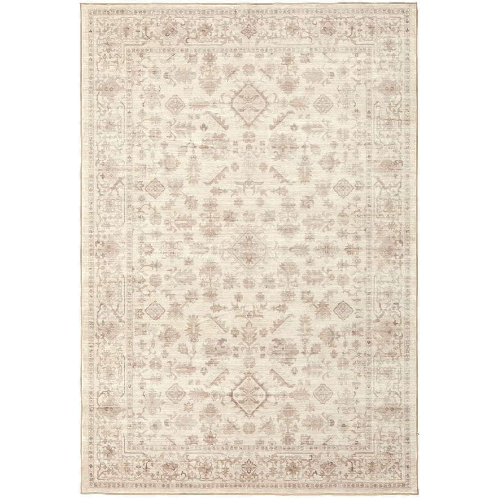 Revive Skye Natural machine washable rug – view 1