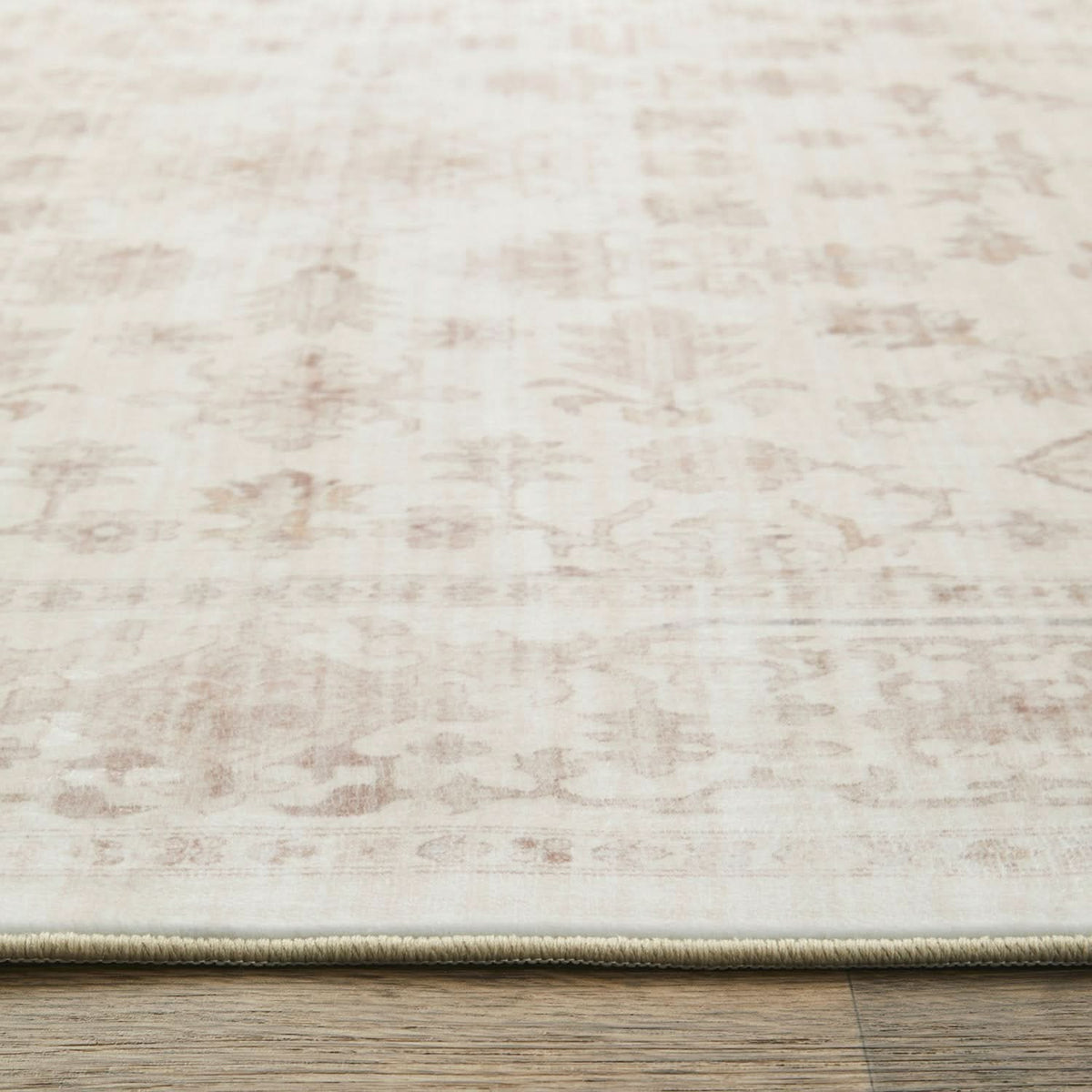 Revive Skye Natural machine washable rug – view 3