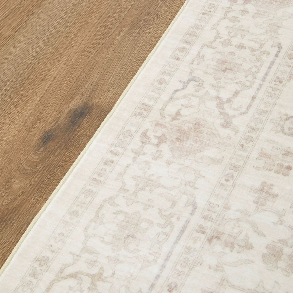 Revive Skye Natural machine washable rug – view 4