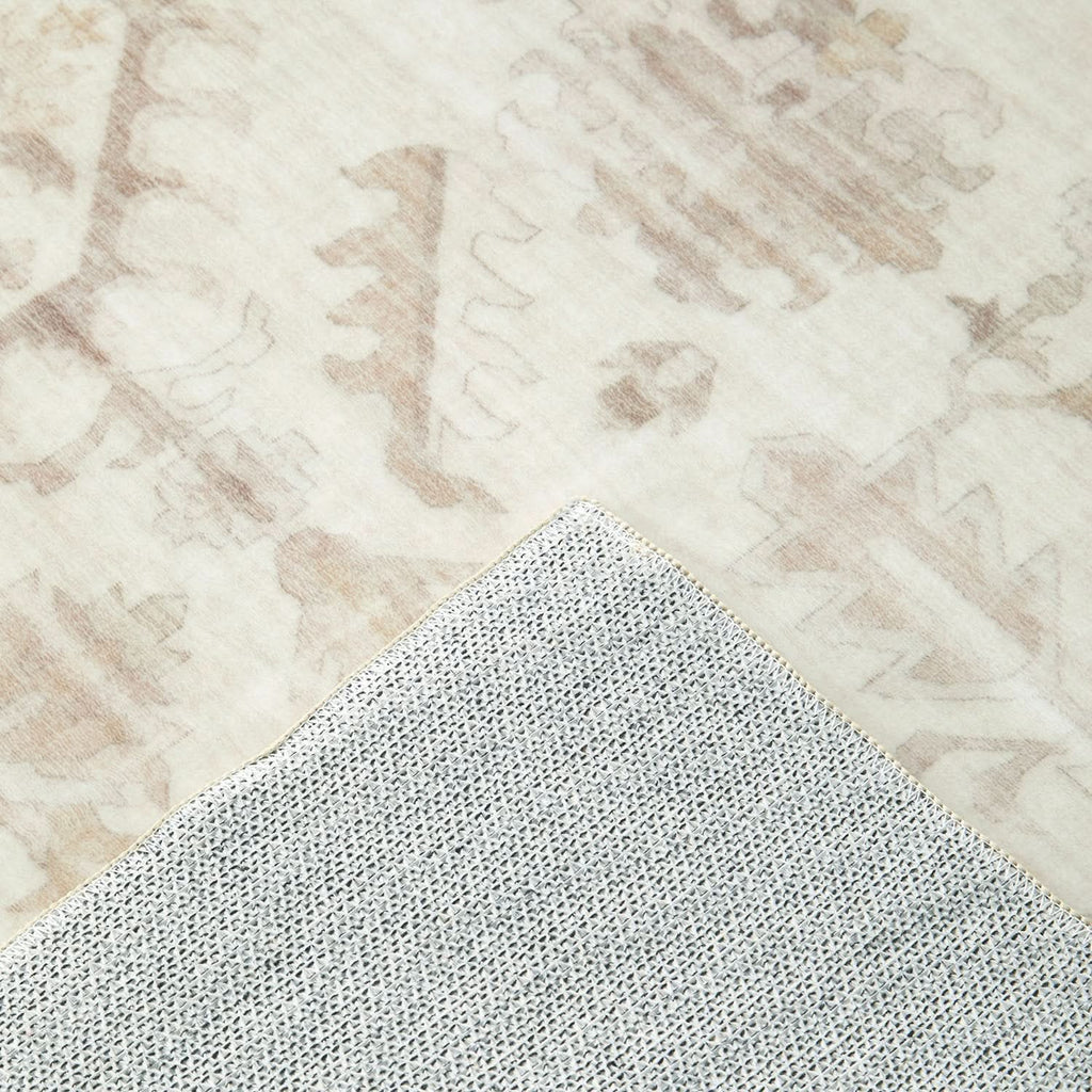 Revive Skye Natural machine washable rug – view 8