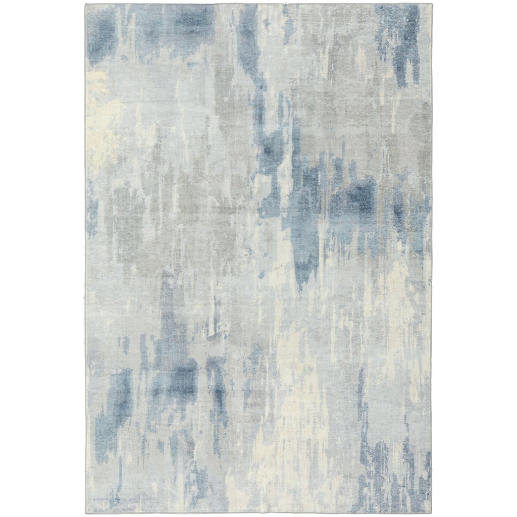Revive Yari Blue machine washable rug – view 1