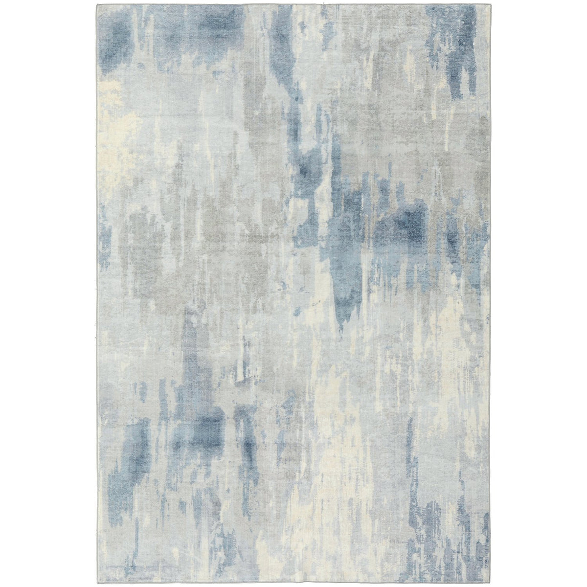 Revive Yari Blue machine washable rug – view 1