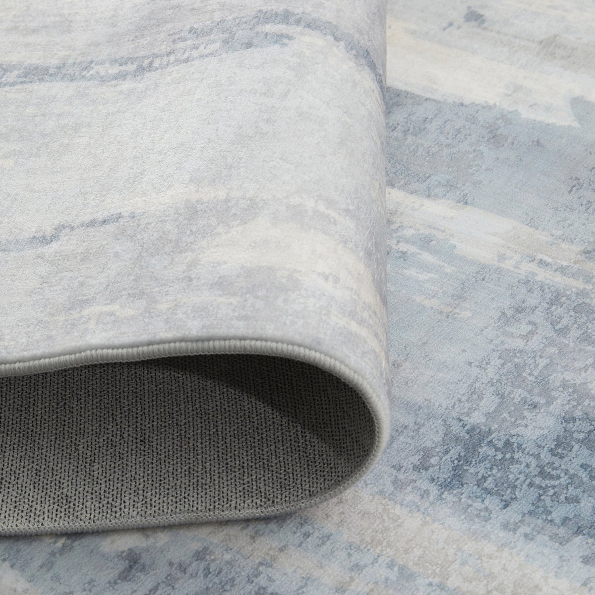 Revive Yari Blue machine washable rug – view 7
