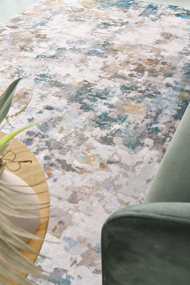 Revive Zane Marine machine washable rug – view 3