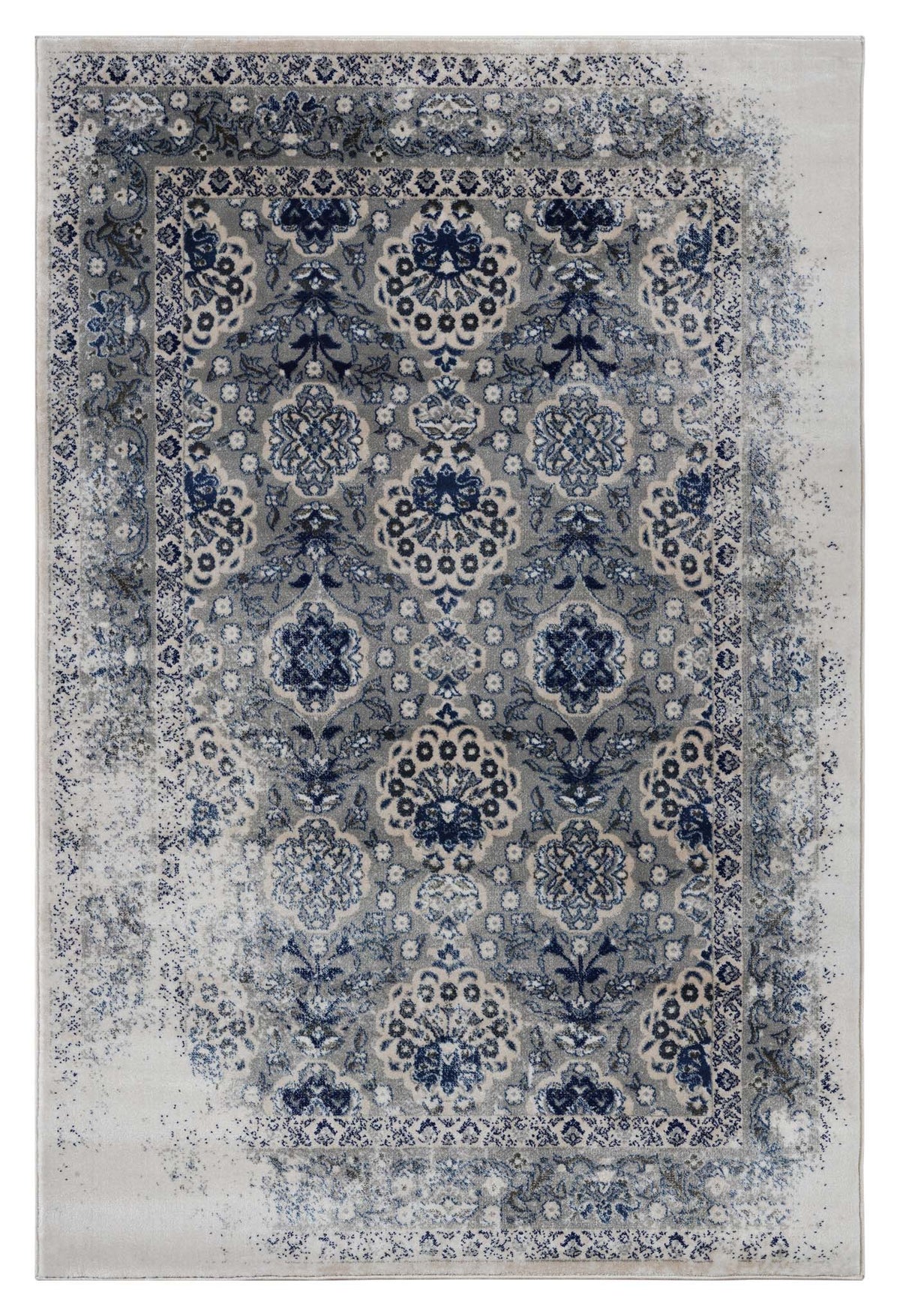 Sahara 100 Grey Turkish Rug, full rug view