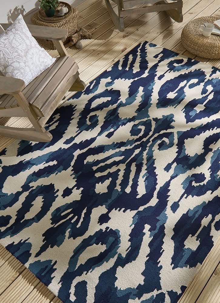 Sanderson Kairo Indigo Outdoor Rug 446208