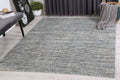 Nordic Teal Reversible Wool Rug wool rug – product view 2