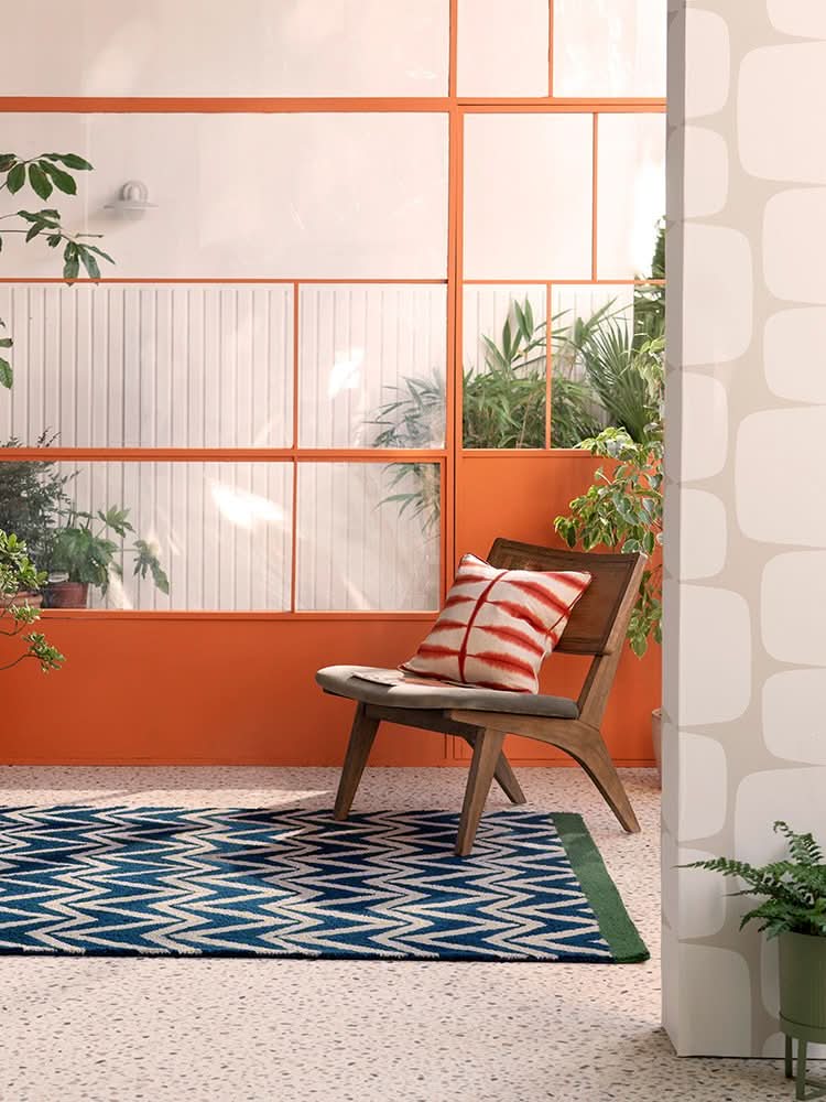 Scion Dhuria Blue Outdoor Rug 426318