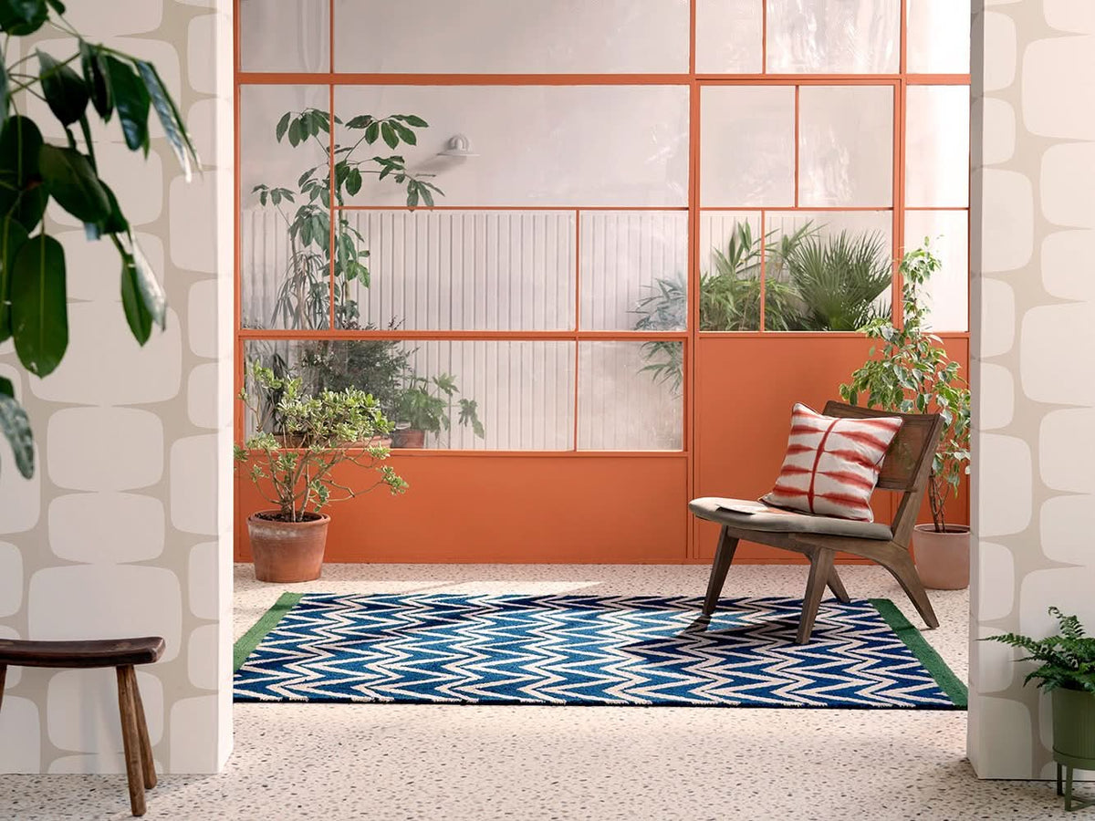 Scion Dhuria Blue Outdoor Rug 426318