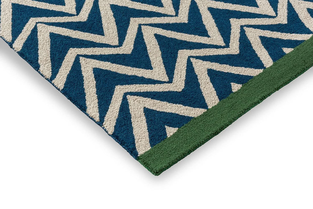 Scion Dhuria Blue Outdoor Rug 426318
