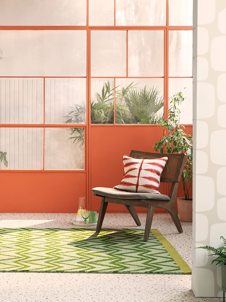 Scion Dhuria Green Outdoor Rug 426307