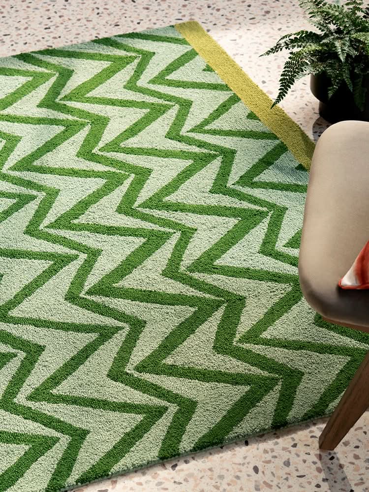 Scion Dhuria Green Outdoor Rug 426307