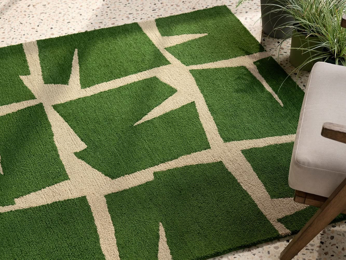Scion Moki Green Outdoor Rug 426507