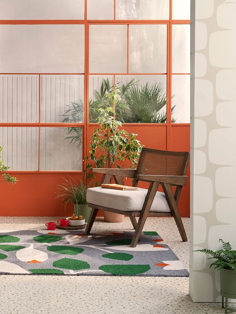 Scion Rosara Blue Outdoor Rug 426718