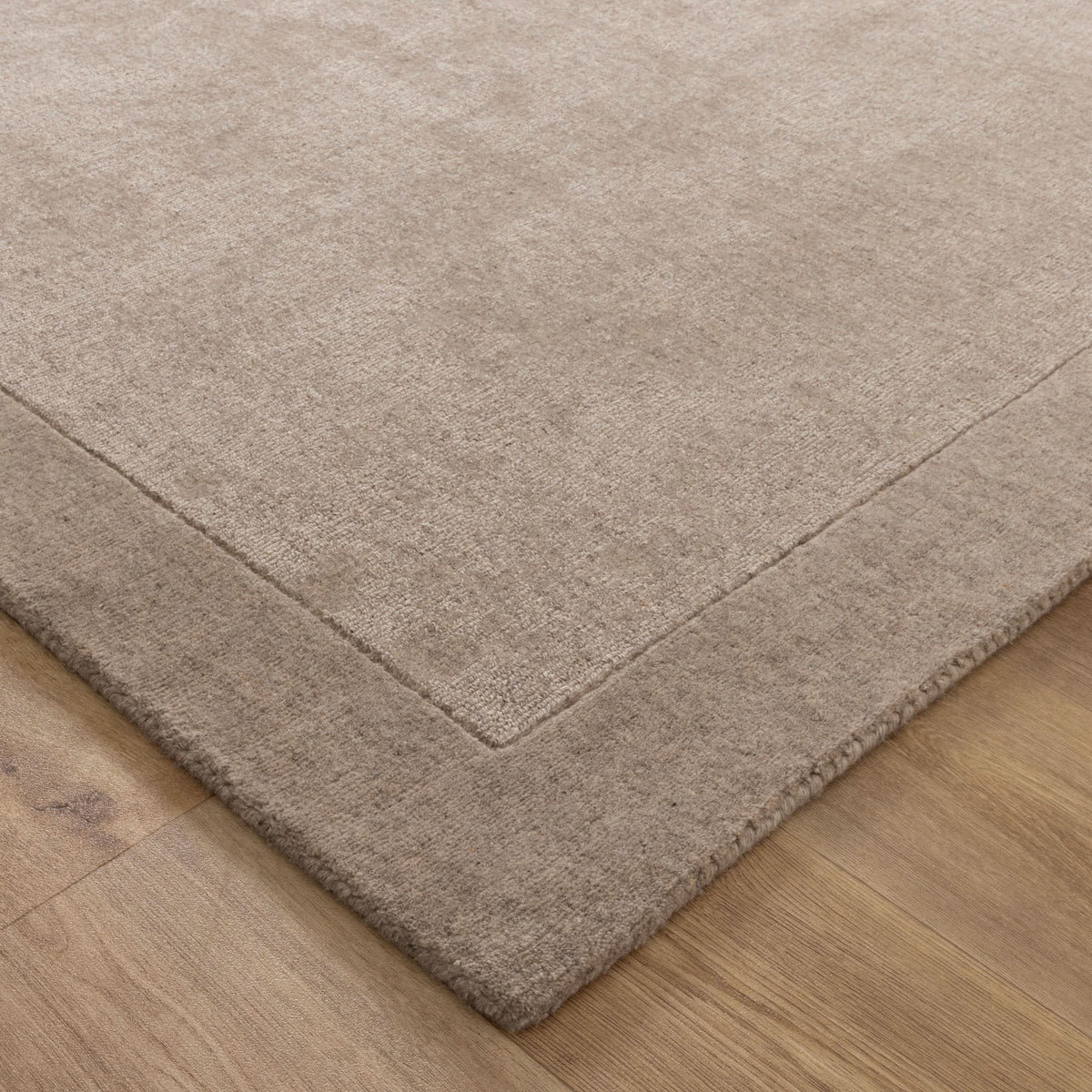 Sedona Caramel Border Wool Rug wool rug – product view 2