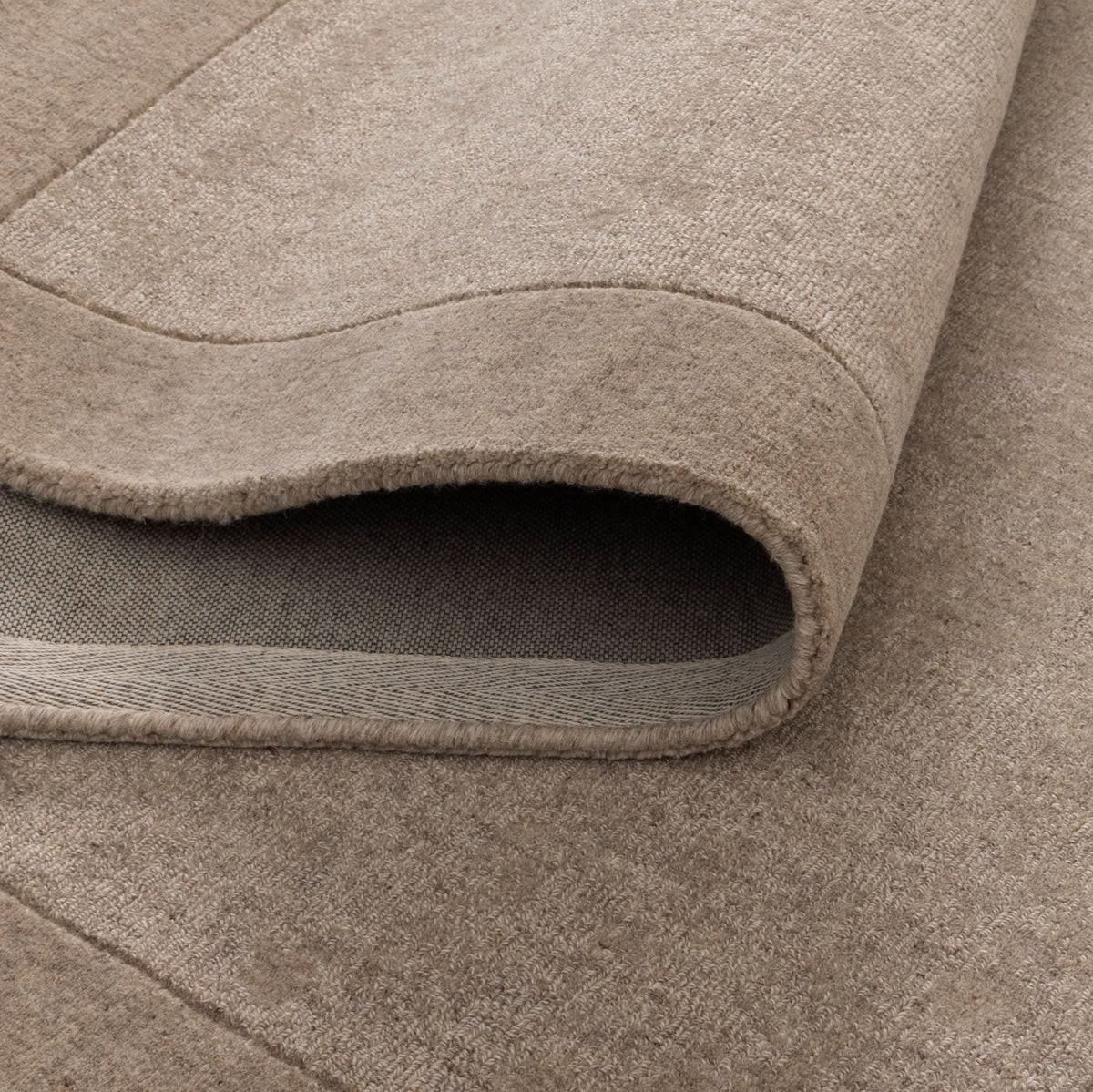 Sedona Caramel Border Wool Rug wool rug – product view 3