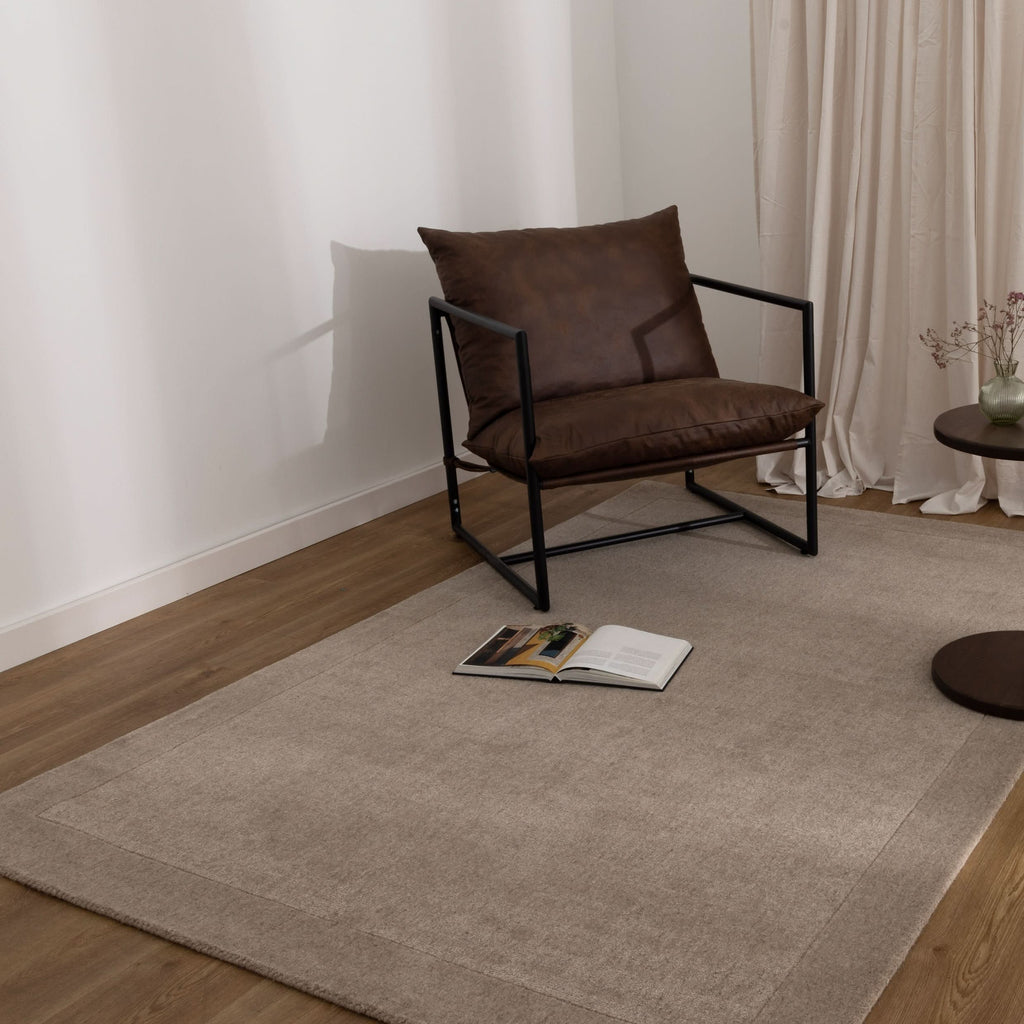 Sedona Caramel Border Wool Rug wool rug – product view 4