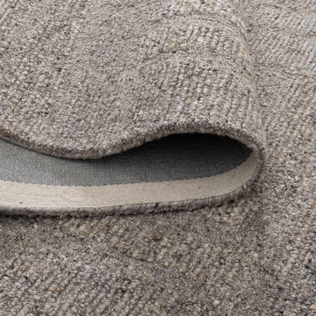 Seren Brown Grey Modern Wool Rug wool rug – product view 3