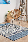 Shoreline 3333 White Blue Outdoor Rug