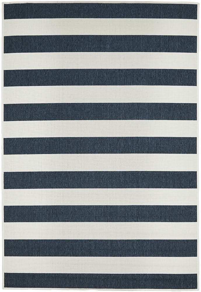 Shoreline 4444 Navy White Outdoor Rug