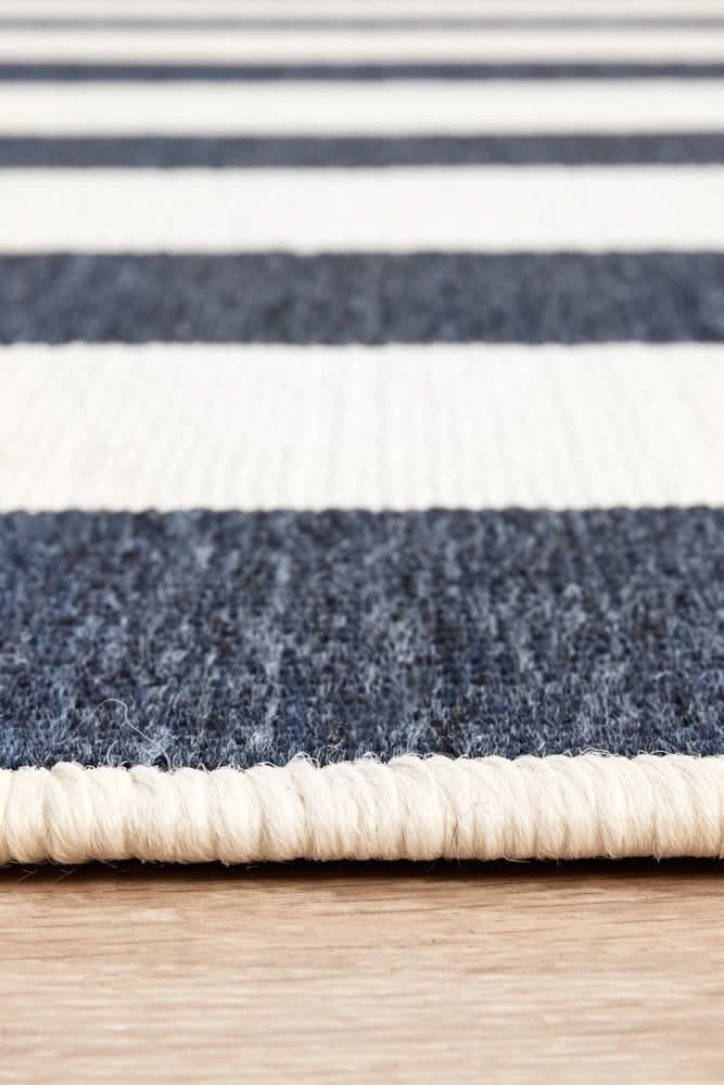 Shoreline 4444 Navy White Outdoor Rug