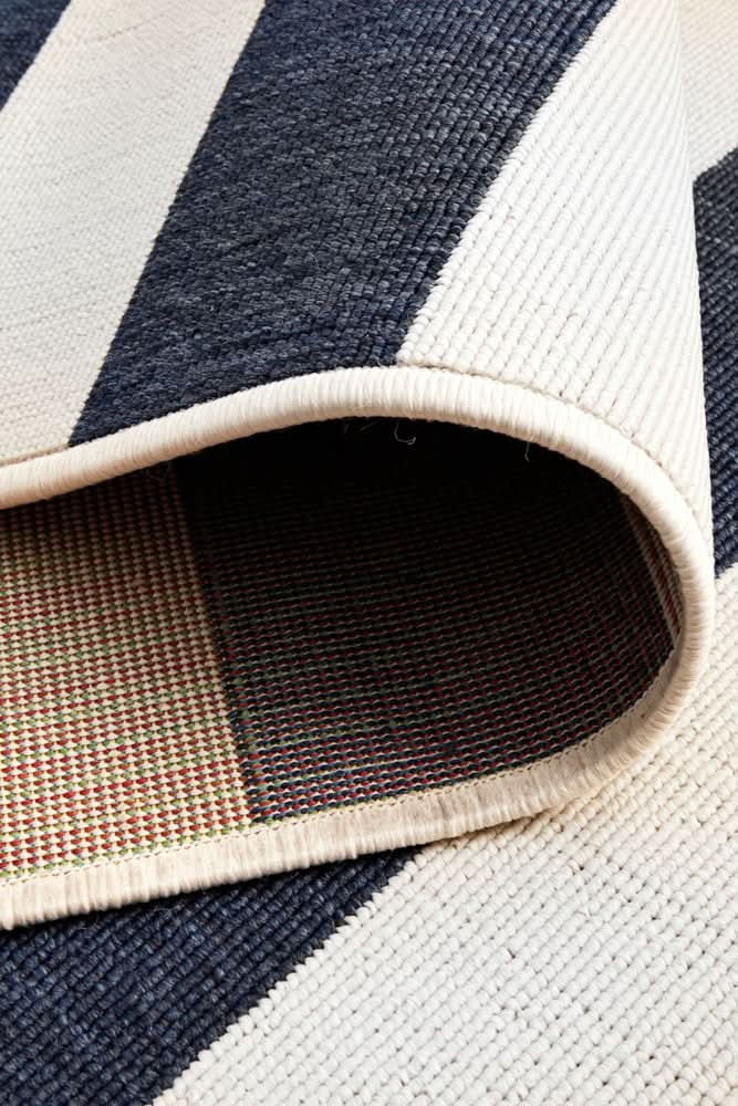 Shoreline 4444 Navy White Outdoor Rug
