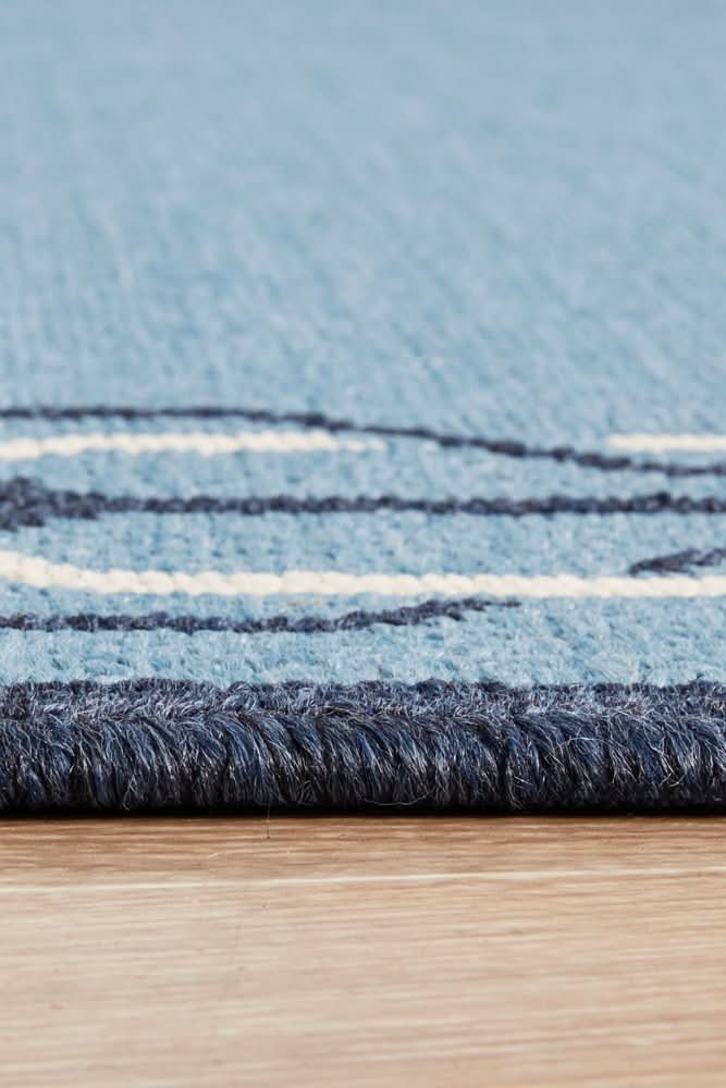 Shoreline 6666 Blue Outdoor Rug