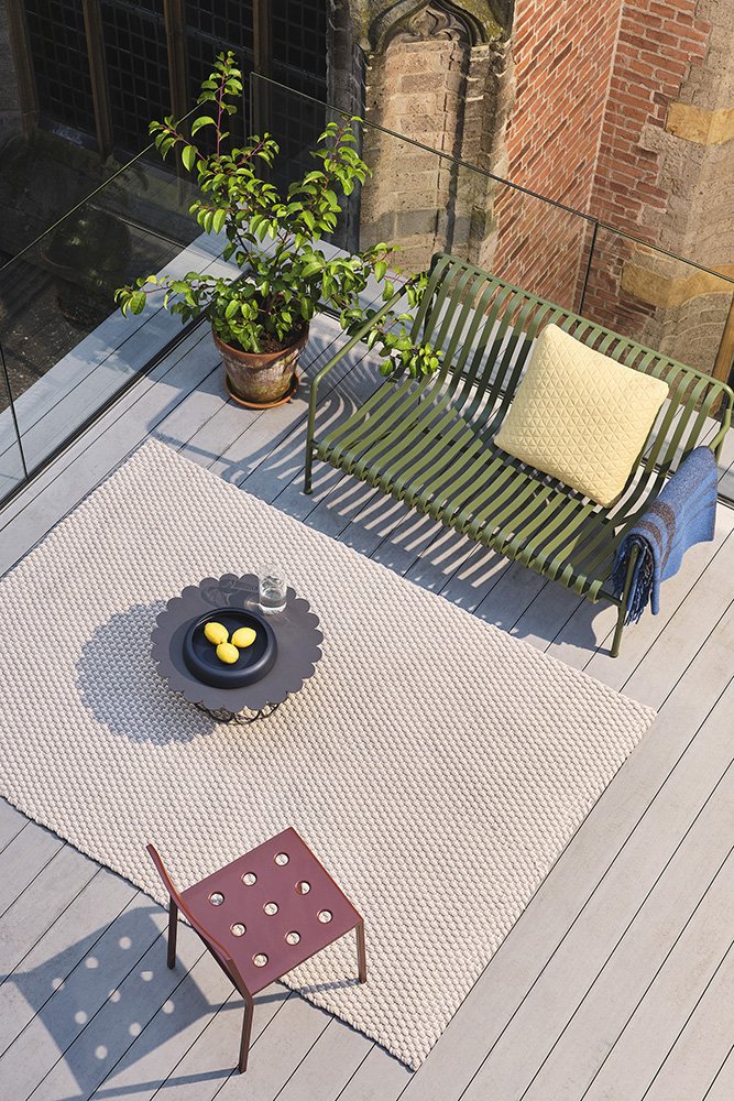 Brink & Campman Treccia Sage Grey-white Sand Outdoor Rug 497201