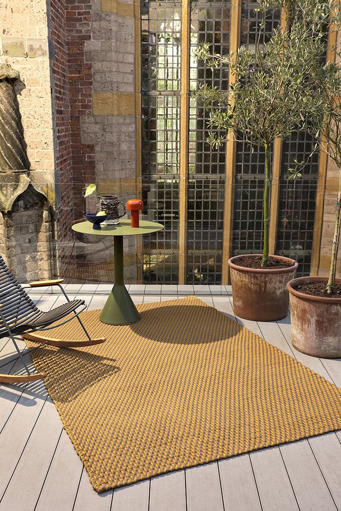 Brink & Campman Treccia Mustard-taupe Outdoor Rug 497217