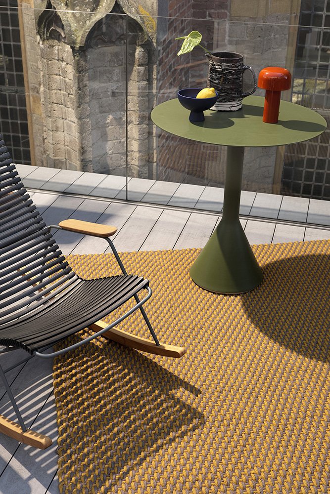 Brink & Campman Treccia Mustard-taupe Outdoor Rug 497217