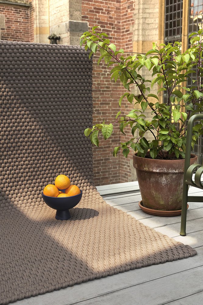 Brink & Campman Treccia Grey-taupe Outdoor Rug 497004