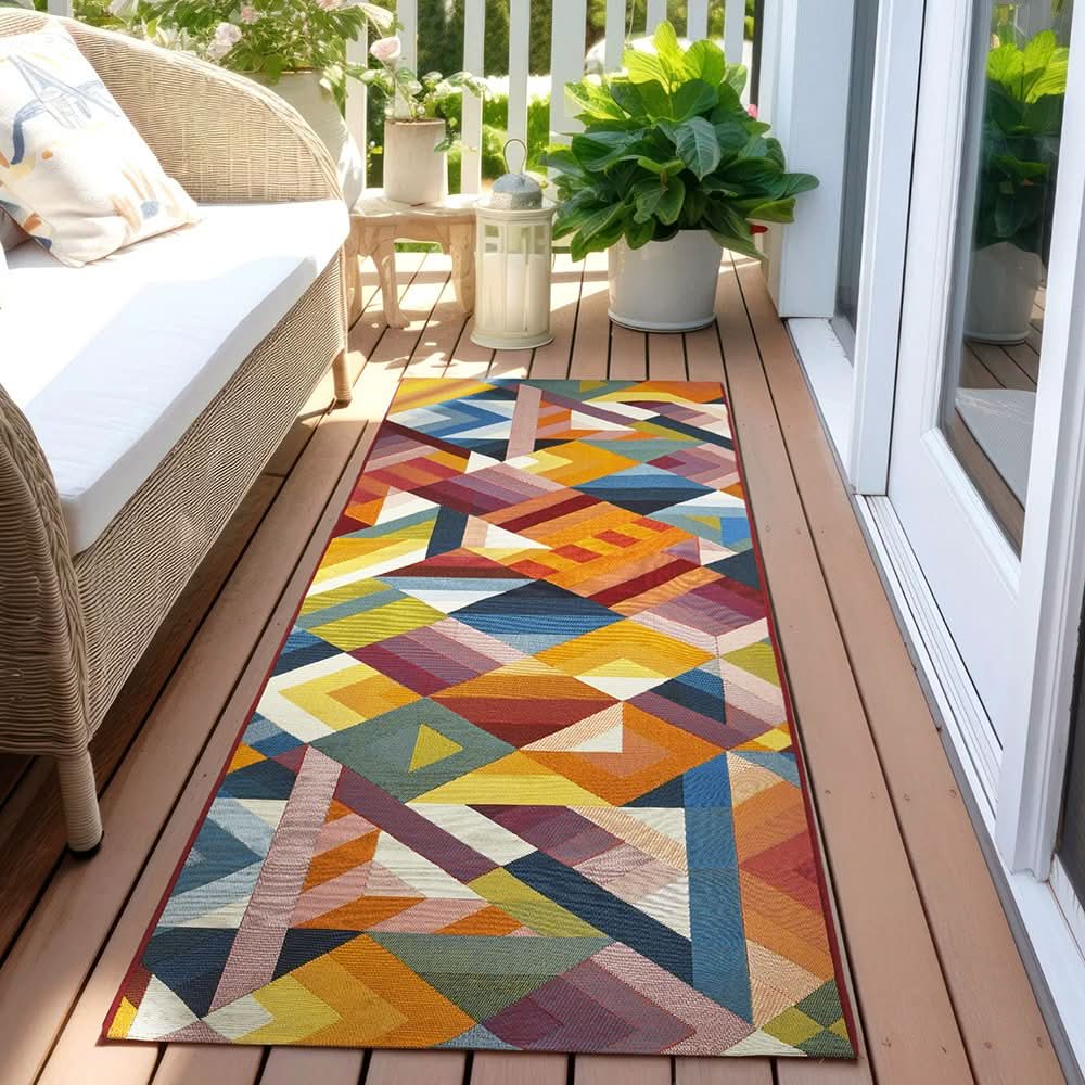 Veduta Geo Multi Outdoor Rug