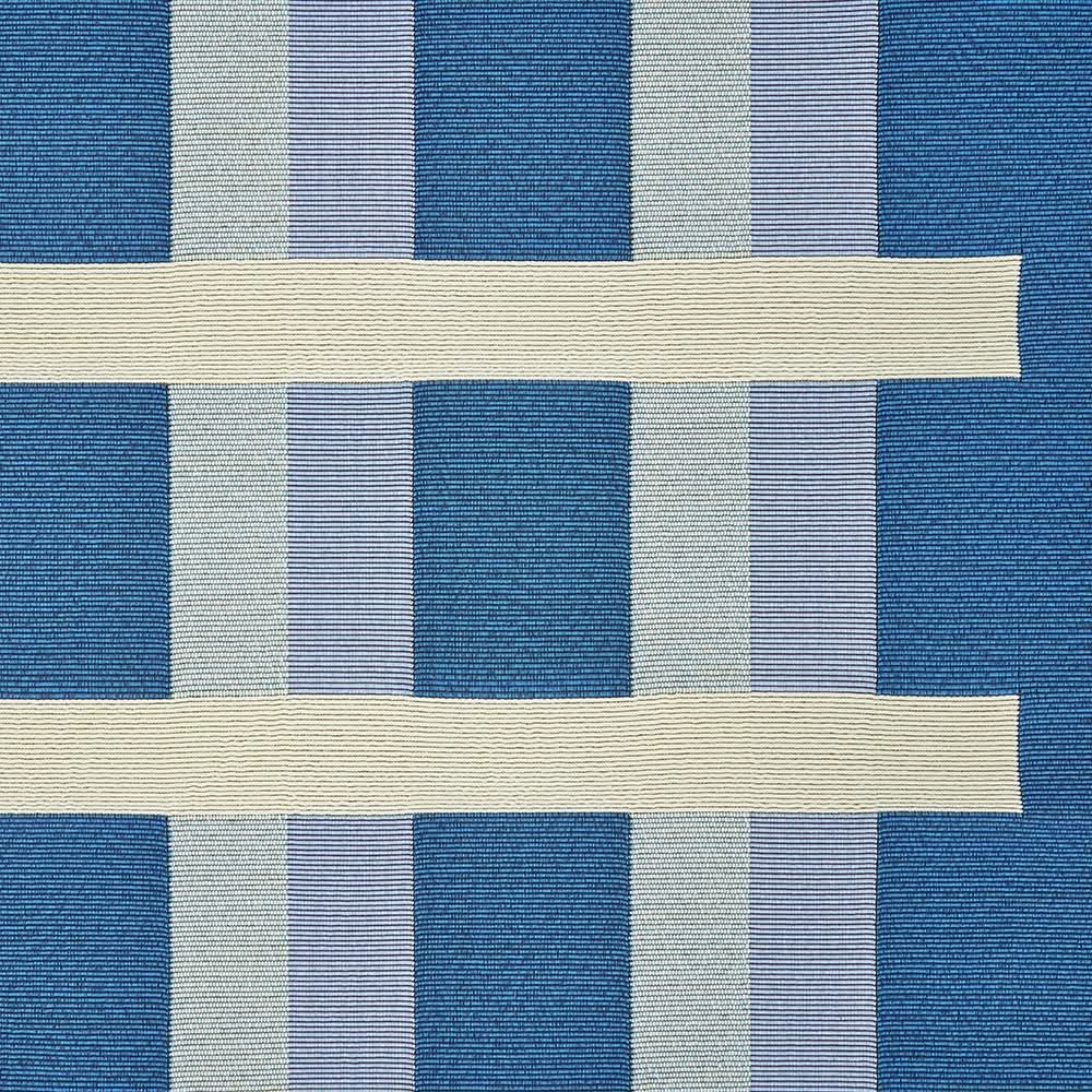 Veduta Lattice Blue Outdoor Rug