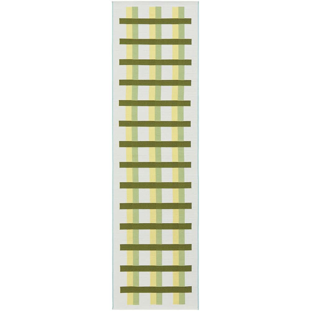 Veduta Lattice Green Outdoor Rug