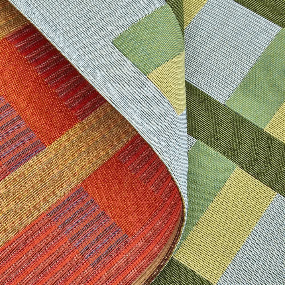 Veduta Lattice Green Outdoor Rug