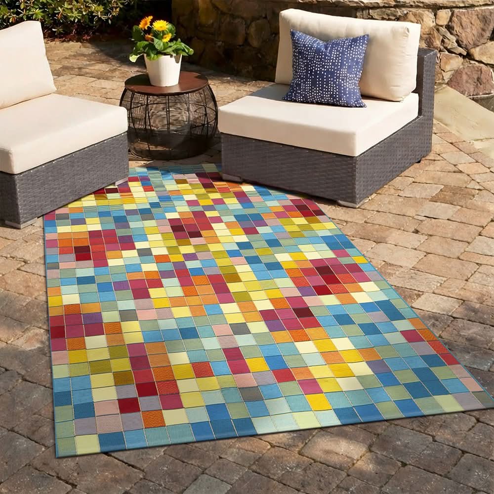Veduta Pixel Multi Outdoor Rug