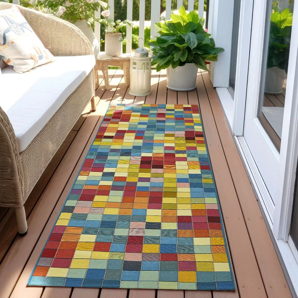 Veduta Pixel Multi Outdoor Rug