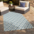 Veduta Tito Blue Outdoor Rug