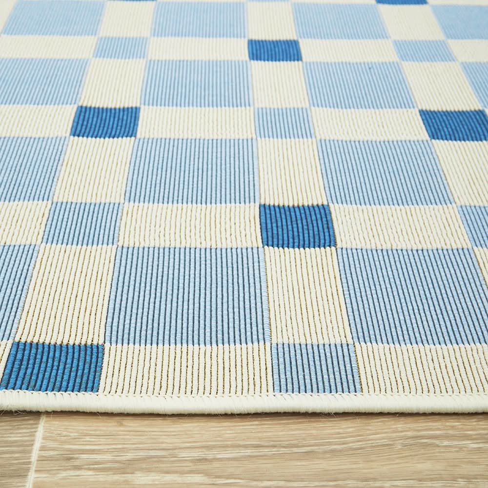 Veduta Tito Blue Outdoor Rug