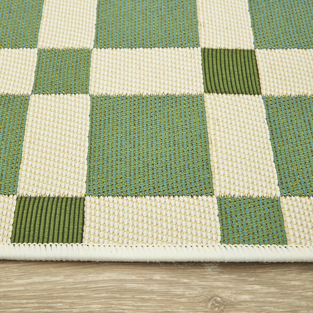 Veduta Tito Green Outdoor Rug