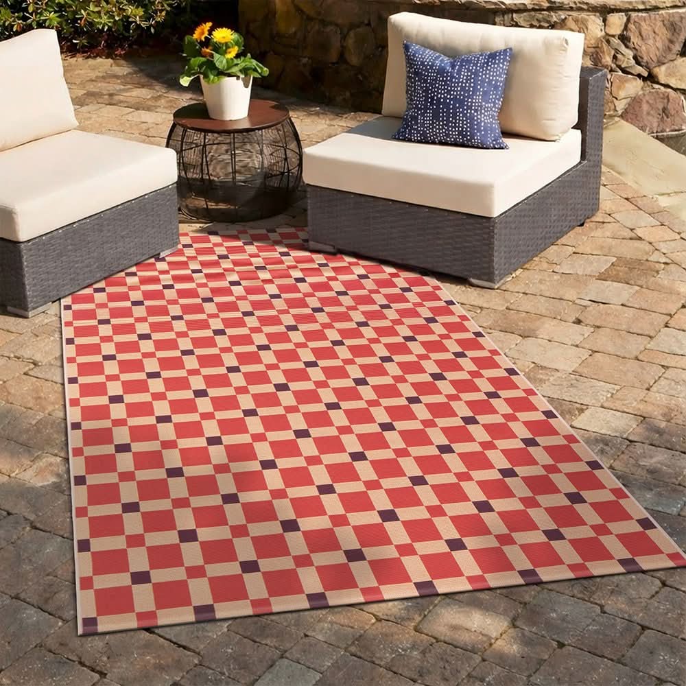 Veduta Tito Pink Outdoor Rug