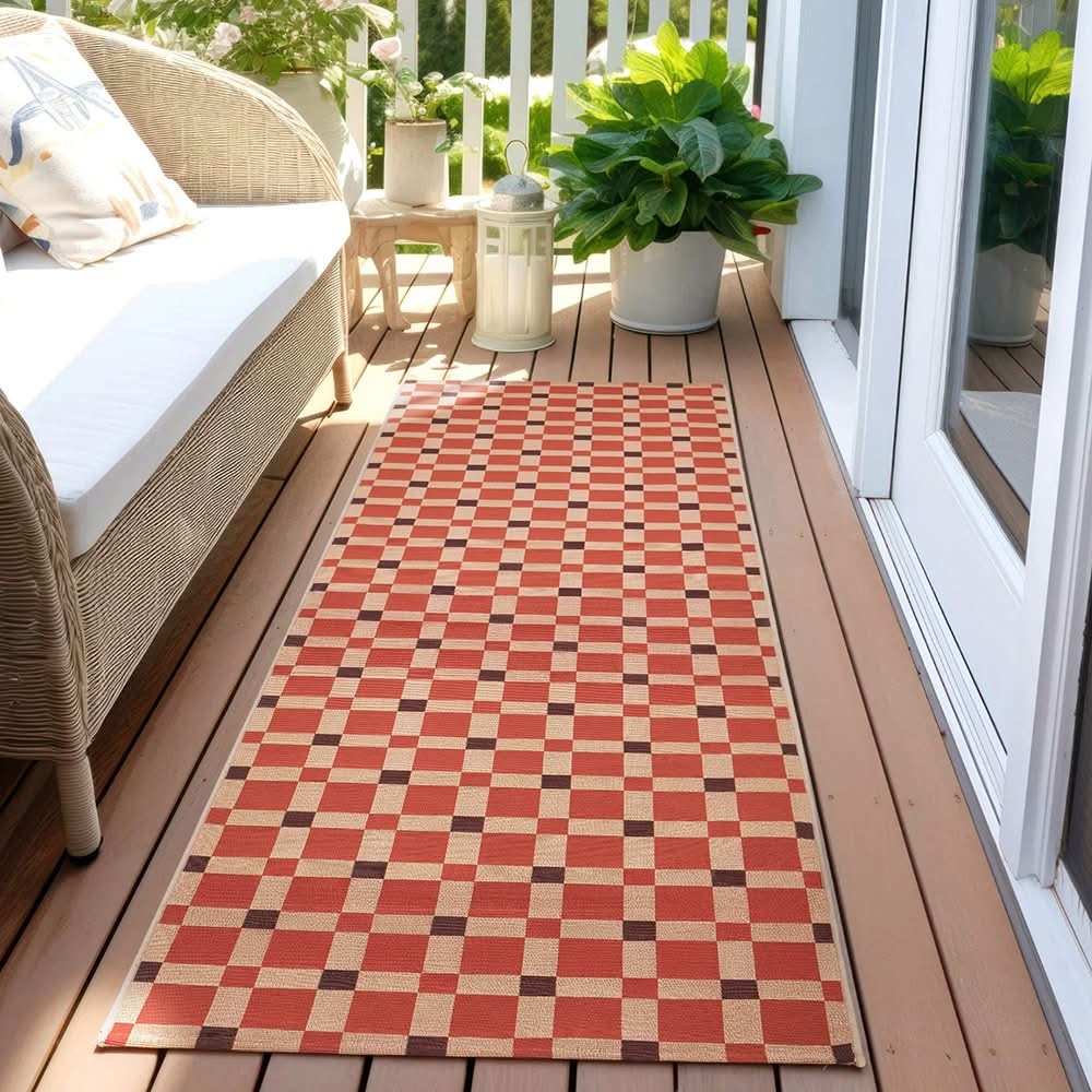 Veduta Tito Pink Outdoor Rug